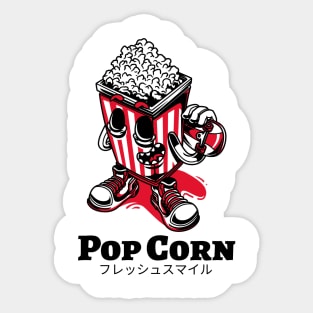 Pop Corn Skateboard Kid Sticker